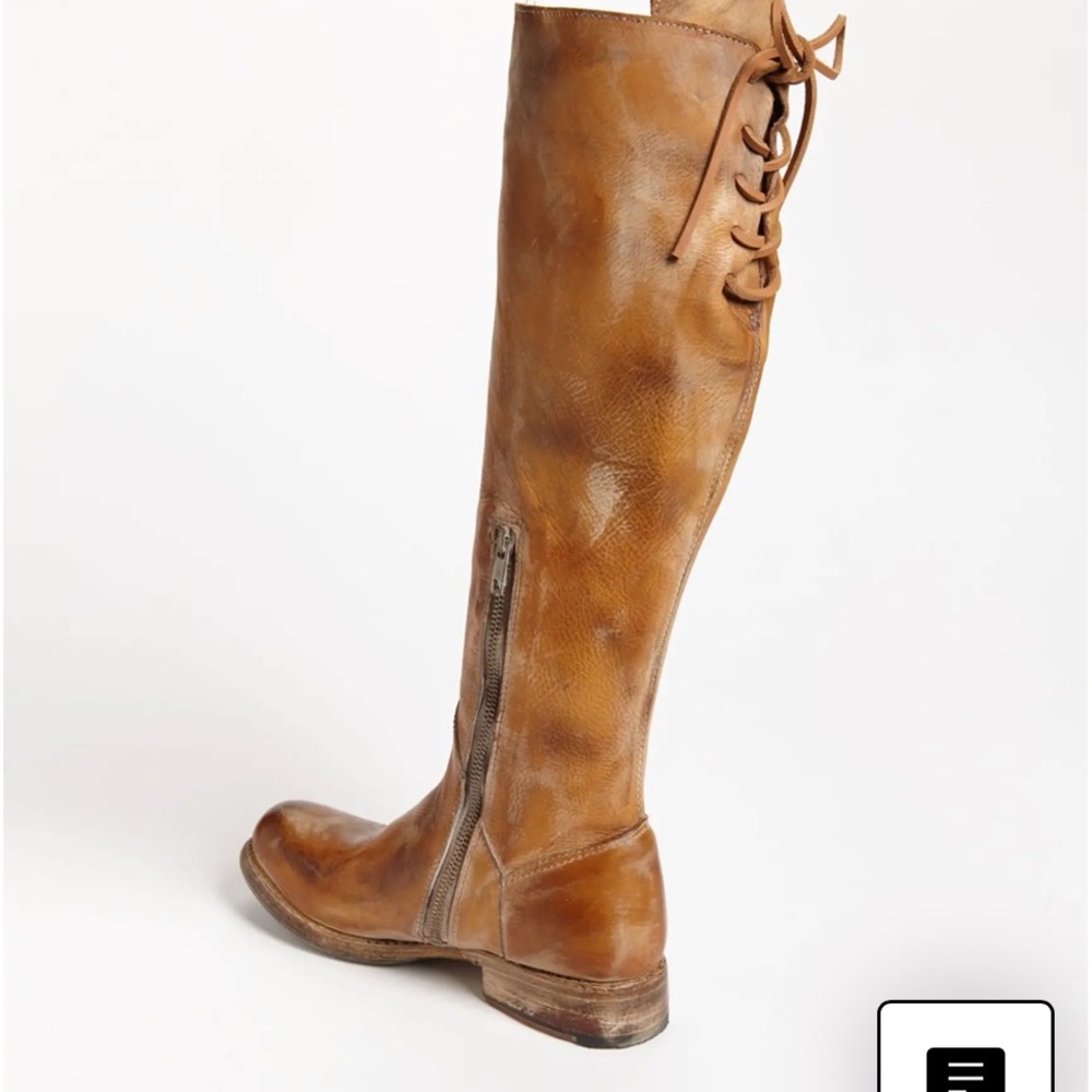 BED STU Jacqueline leather tall block heel boots. Women’s size 7